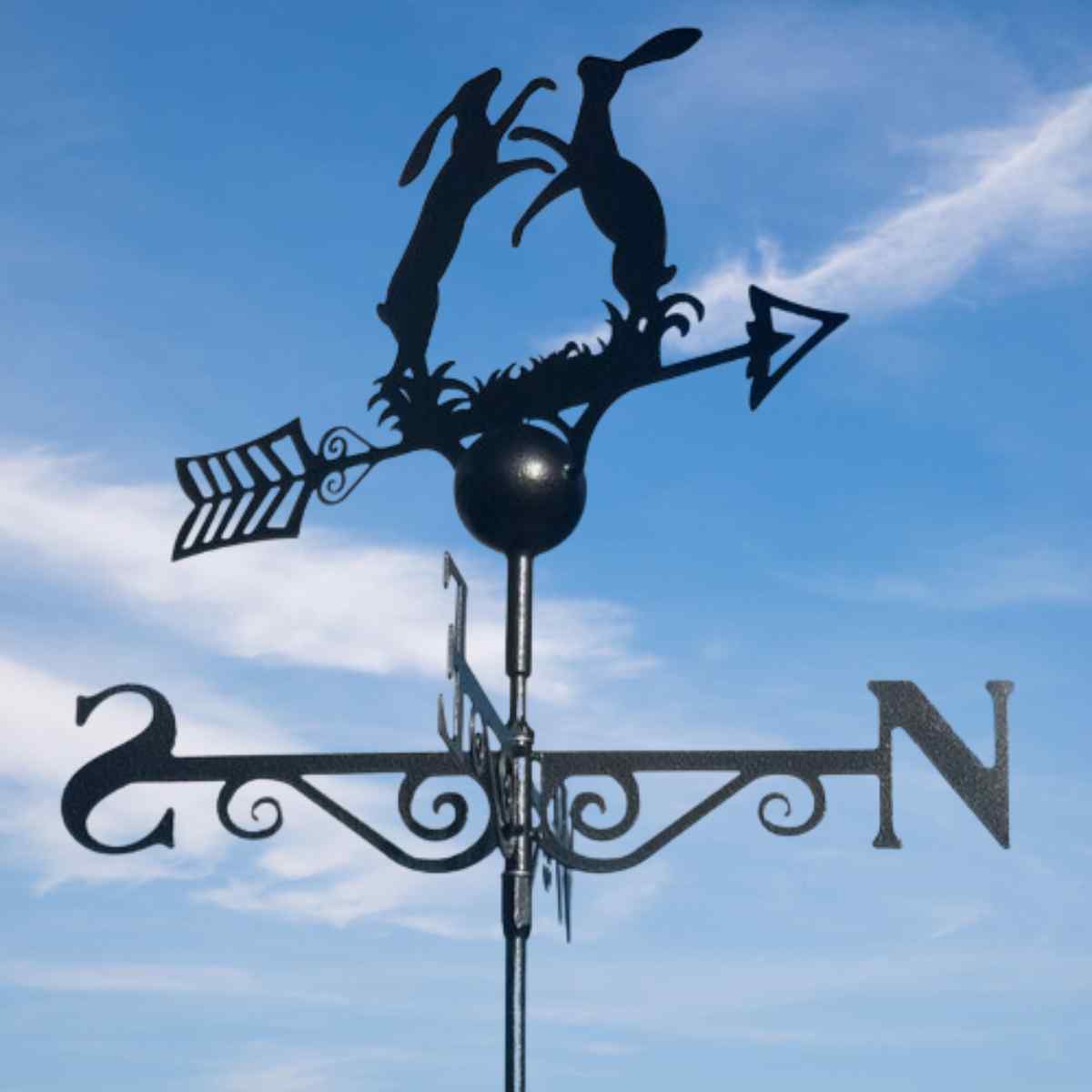 boxing hares weathervanes